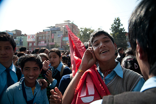 maoist-student-actions-in-kathmandu-during-march