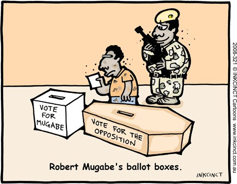 Mugabe ballot box