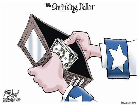 dollar shrinking