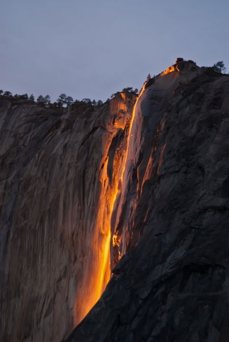 Yosemite natural firefall