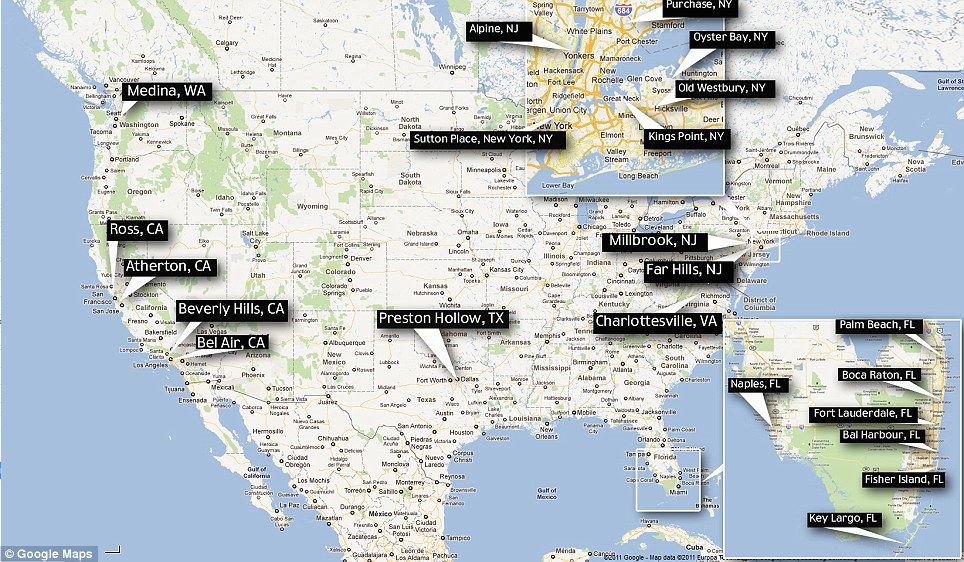 Rich people map