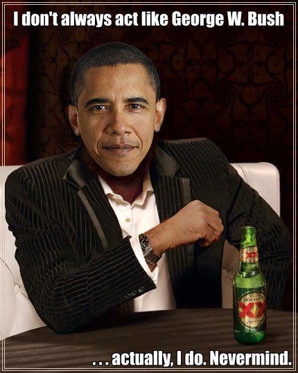 Obama Bush 2