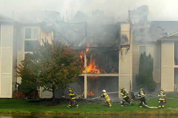 apartment fire